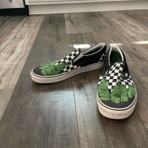 Vans Classic Slip-On (Marvel) Hulk/Checkerboard